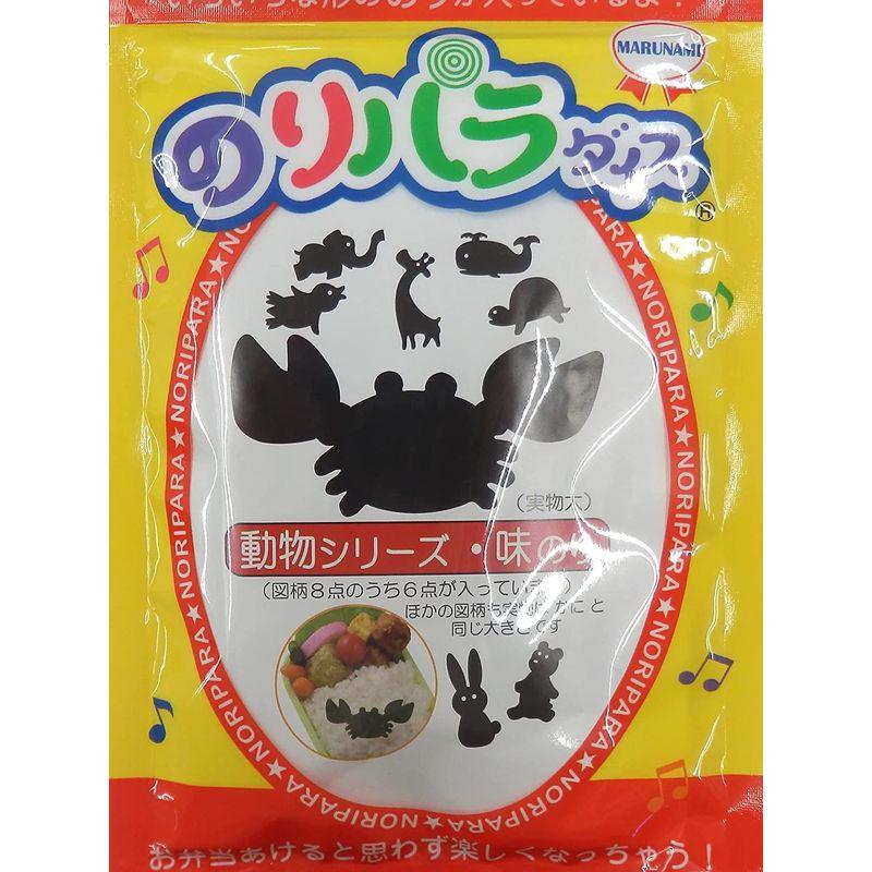 のりパラダイス 動物シリーズ 味のり 8切2枚入×6袋(全形1.5枚分) ×3袋