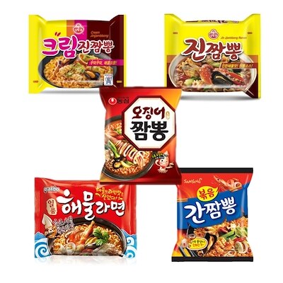 韓国ラーメン チャレンジー!!人気ちゃんぽん5種変わり種韓国ラーメン チャレンジー!!