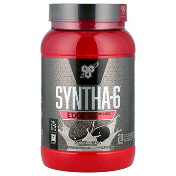 BSN, Syntha-6 Edge，蛋白質粉混合飲品，曲奇和奶油味，2.47 磅（1.12 千克）