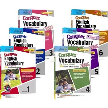 【查德書境】新加坡 攻克 SAP Conquer Vocabulary sap英語 字彙 詞彙 英檢 練習冊 全彩