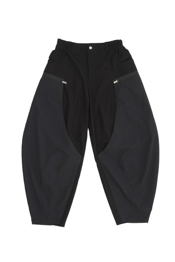 ALLENKO3 - MODULAR SHELL BALLOON PANTS (BLACK)