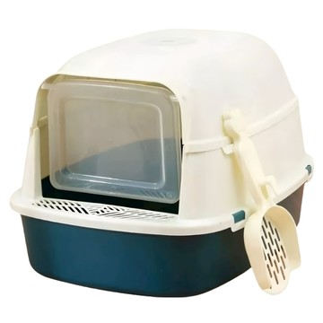 高精寵物 全罩式貓砂盆  1個  50 x 35 x 33cm  綠色