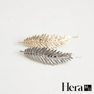 【HERA赫拉】 歐美復古羽毛葉髮夾-2色
