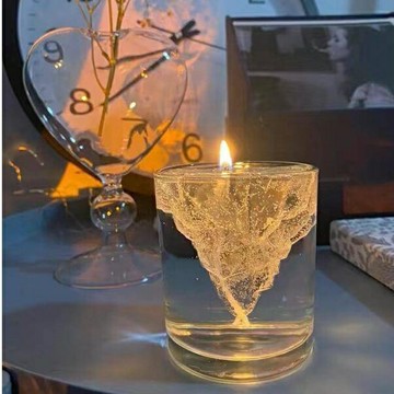 冰山香燻蠟燭 漂浮冰山蠟燭 香氛蠟燭 孤島香燻蠟燭 蠟燭 禮物 情人節禮物 生日禮物 創意蠟燭 果凍蠟燭