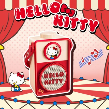 MarTube 馬克圖布 三麗鷗 復古藍牙喇叭系列 紅色 Hello Kitty