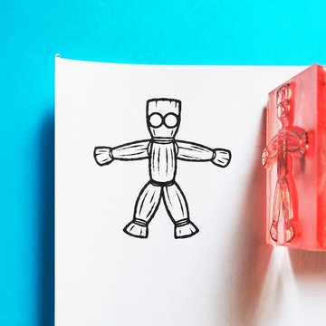 CHIILL 手帳印章 - 日本卡通漫畫搞笑系列 - 詛咒稻草人