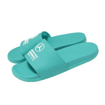 拖鞋 Adilette Comfort Mer 男鞋 綠 Mercedes 賓士 KI6072