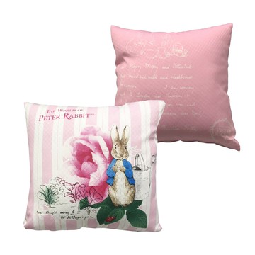 【世豐】PETER RABBIT 比得兔經典抱枕-玫瑰粉