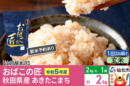 令和5年産 仙北市産 新米予約 おばこの匠 2kg 秋田県産あきたこまち 秋田こまち