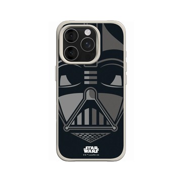 iPhone 16 Pro SolidX 貝殼灰 - 迪士尼-星際大戰 Star Wars - 黑武士-大臉系列