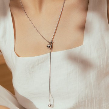 【BONNY&READ飾品】[鋼飾] 拉普星環項鍊 | 長項鍊 可調式項鍊 日系飾品 層次穿搭