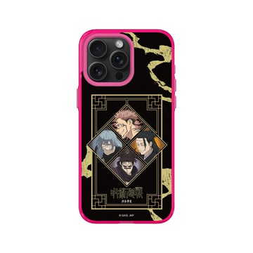 iPhone 15 Pro Max Clear 粉漾桃 - Jujutsu Kaisen 咒術迴戰 S2 - 澀谷事變戰鬥系列-咒靈組合