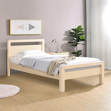 【Homelike】喜家居單人3.5尺床架組(象牙白)(2264)