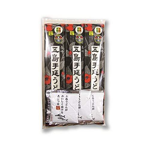 長崎五島うどん 五島手延うどん（国産小麦）・あごつゆ3P （うどん200g×3 つゆ30ml×3）