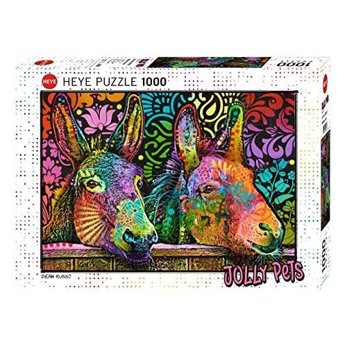 Heye Jolly Pets Donkey Love 1000 Piece Jigsaw Puzzle by Dean Russo