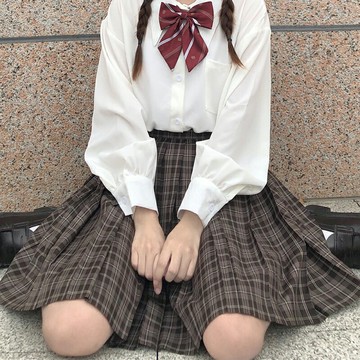 基礎款jk制服白色襯衫長袖日系學院風襯衣女春秋新上衣設計感小眾