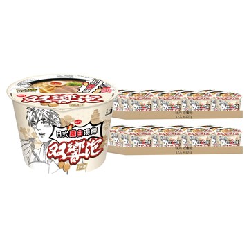 味丹 双響泡 日式雞白湯 碗麵 107g  24入