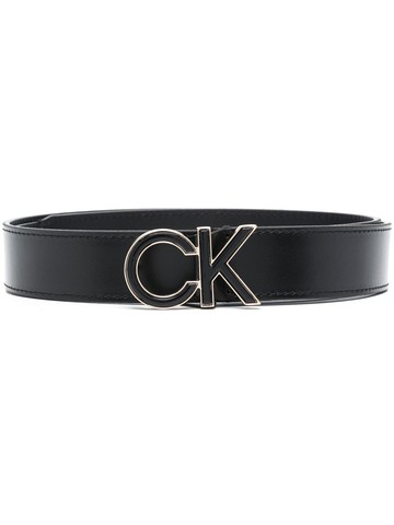 Calvin Klein - Re-Lock leather belt - women - Calf Leather - 75 - Black