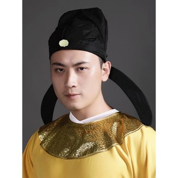 李白帽子國學書童古裝帽唐制幞頭成人兒童演出書生居士漢服頭巾帽