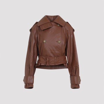 Zimmermann Hypnotic Leather Crop Trench