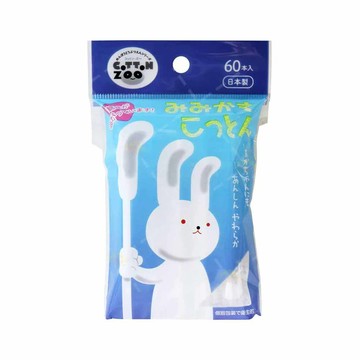 COTTONZOO耳勺式掏耳棉花棒60入