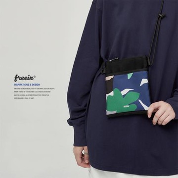 FREEIN原創印花手機包露營運動徒步小挎包男女斜挎包信封包潮街頭
