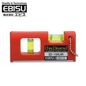 EBISU 口袋型水平尺(附磁) ED-10HLMR