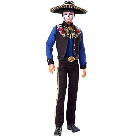 Barbie 2022 D〓a De Muertos Ken Doll Wearing Shirt, Vest