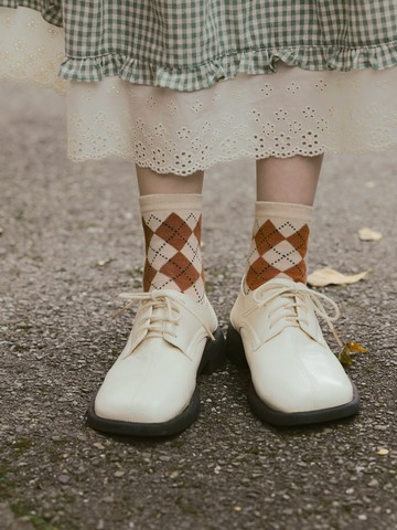 韓國製美拉德森林系中筒襪