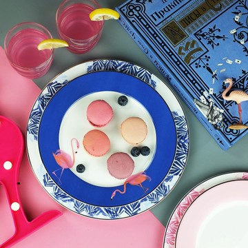 火烈鳥系列 二重奏 骨瓷餐盤2件套