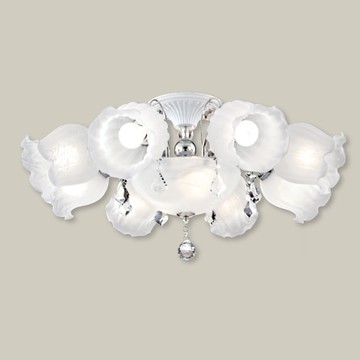 台灣製造玻璃造型8燈半吸頂燈 F37-21-91991