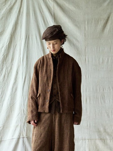 日系復古 羊毛混紡毛外套 休閒上衣