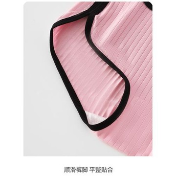 女士內褲女新款抽條棉簡約卡通印花中腰抗菌透氣寬松運動女三角褲