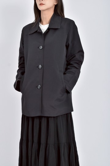 (M) if長袖黑色外套