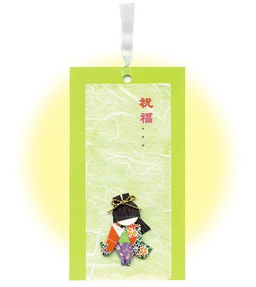 和紙人形 小巧娃娃 書籤 書卡DIY材料包A-3 007(2組入)