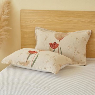 加厚純棉紗布枕巾歐式枕頭蓋巾輕奢高級感防頭油枕巾