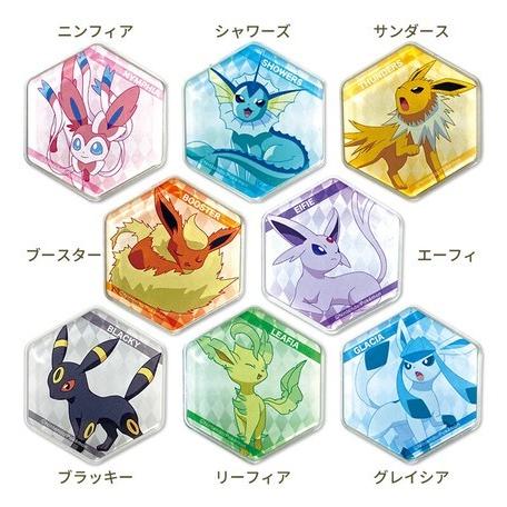 アイアップ　 ポケットモンスター ハニカムアクリルマグネット 第2弾 ポケモン ハニカム ブースター シャワーズ サンダース ブラッキー エーフィ