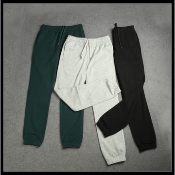 英式經典 男士 高定面料 后袋點綴徽標EKD貼花 帶繩栓束腳衛褲子