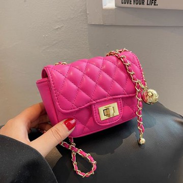 小金球菱格鏈條小包包女2025春季新款潮ins高級感質感時尚斜挎包