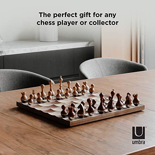 umbra チェスセット 木製 ウォルナット WOBLE 2377601656