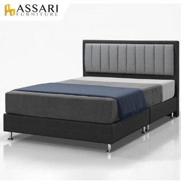 【ASSARI】傢集902型貓抓皮床頭片-雙大6尺灰色