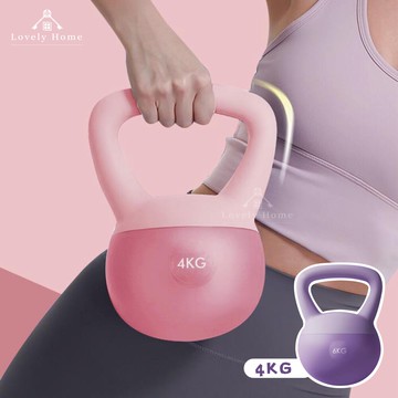 (台中 可愛小舖)健身壺鈴4kg 健身運動 健身器材 運動用品 壺鈴 啞鈴 軟壺鈴 核心訓練 核心