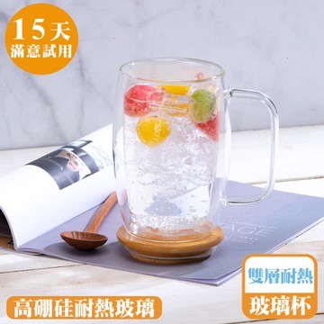 [鍋寶]雙層耐熱玻璃杯500ml