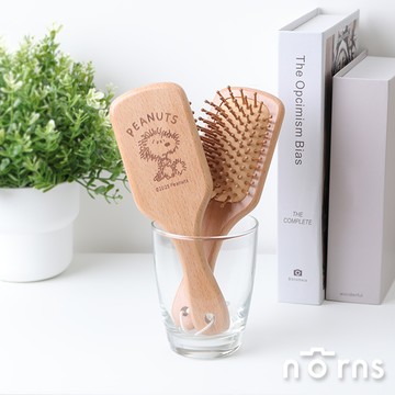 Peanuts史努比原木氣墊梳 Norns Original Design Snoopy Olaf木質梳子