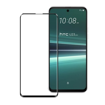 xmart for htc u23 / u23 pro 超透滿版 2.5d 鋼化玻璃貼-黑