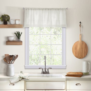 Elrene Home Fashions Cameron Kitchen Window Valance, 15 x 60
