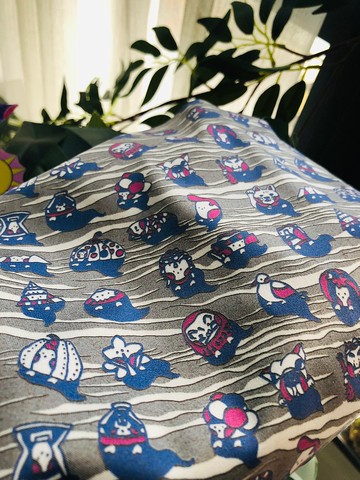 20s飄洋過海來看你-幽靈原創插畫印花-手機電腦螢幕眼鏡擦拭布