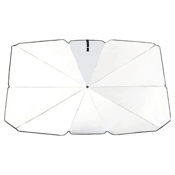 小麥購物 汽車前擋加厚黑膠遮陽傘 附收納皮套 小款 L4036  黑色  1個