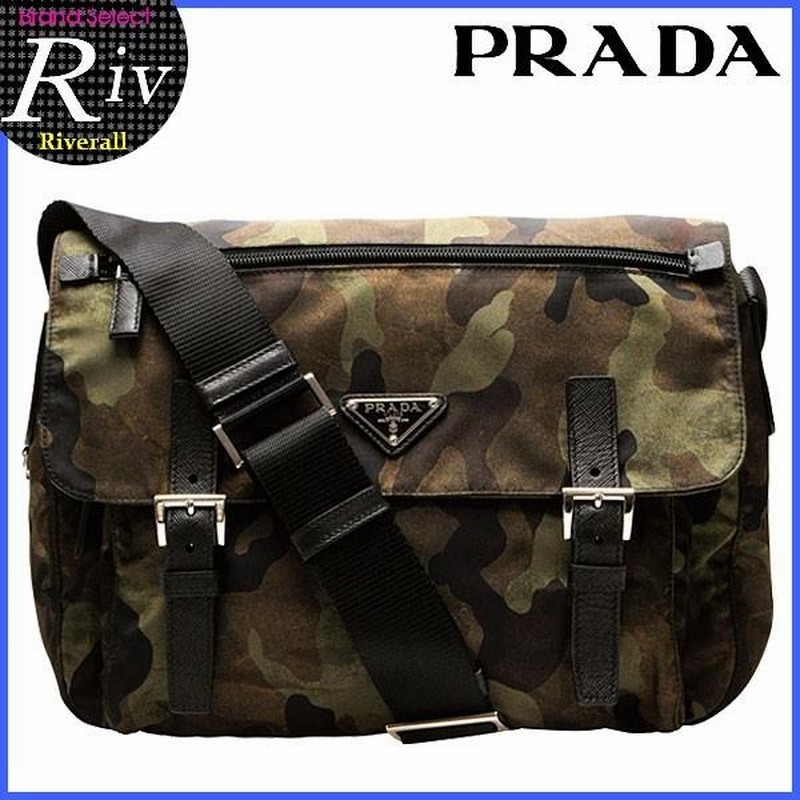 【鑑定済】PRADA 迷彩 カモフラ ショルダーバッグ サコッシュ 斜めがけはむallitem