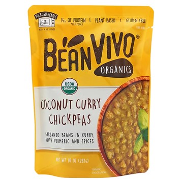 美國 BeanVIVO 有機椰奶咖哩鷹嘴豆 五辛素  283g  1包
